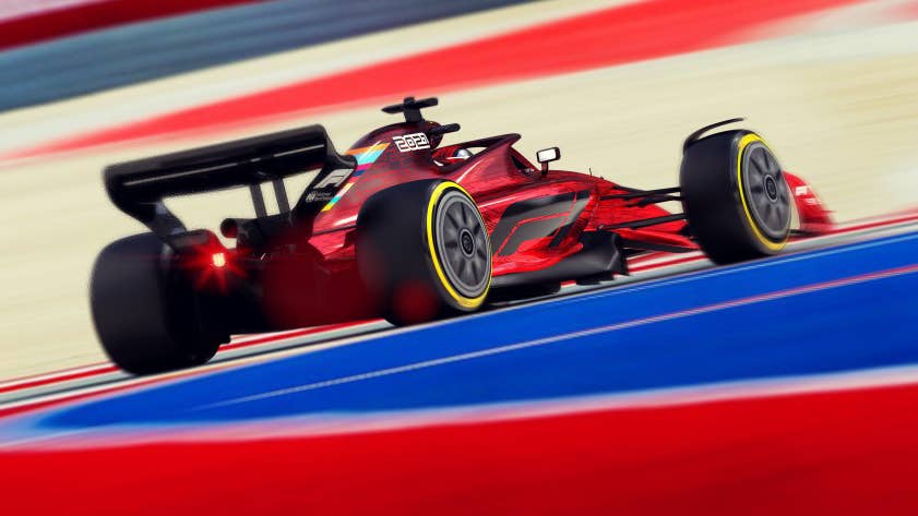 2021 Formula 1 race car rendering