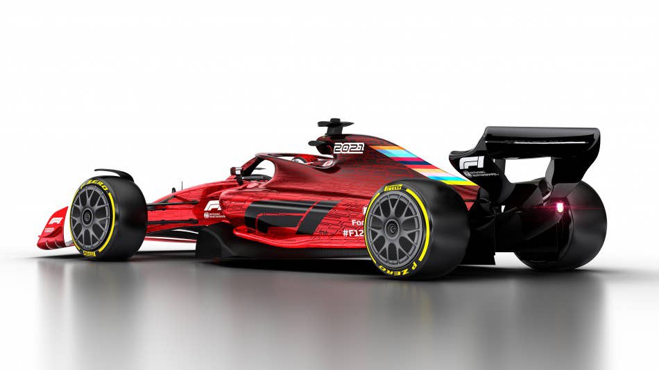 2021 Formula 1 race car rendering