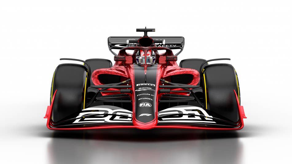 2021 Formula 1 race car rendering