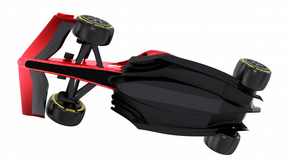 2021 Formula 1 race car rendering