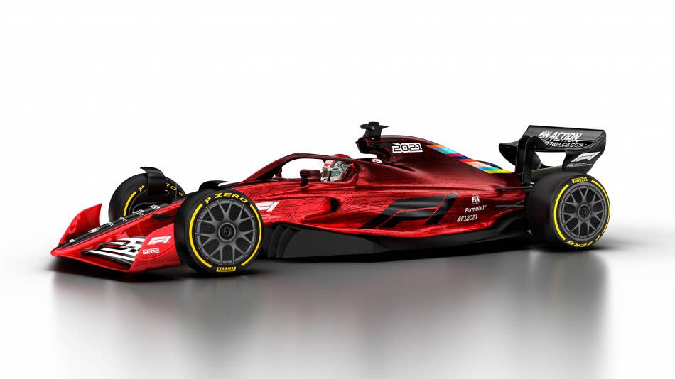 2021 Formula 1 race car rendering