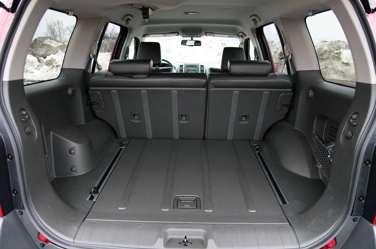 2011 Nissan Xterra Pro-4X rear cargo area