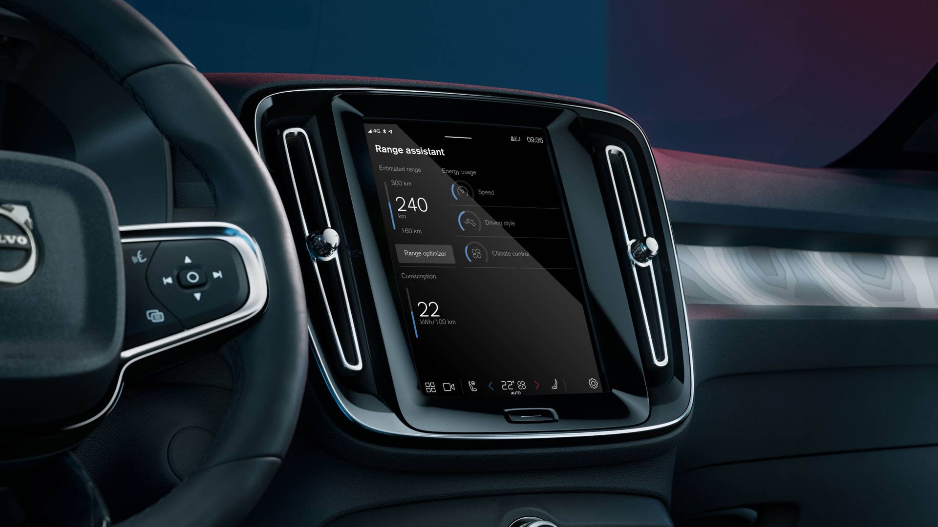 Volvo Cars’ new Range Assistant app for fully electric cars