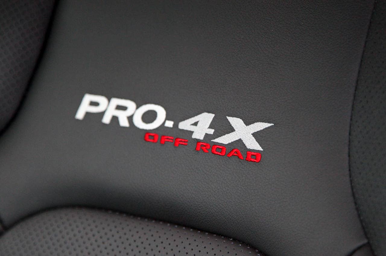 2011 Nissan Xterra Pro-4X seat detail