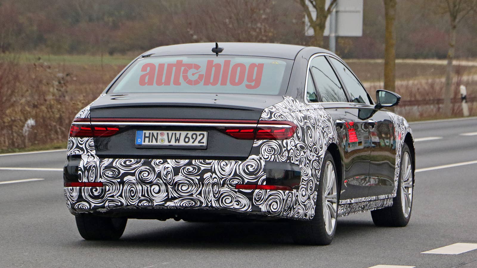 2022 Audi A8 prototype