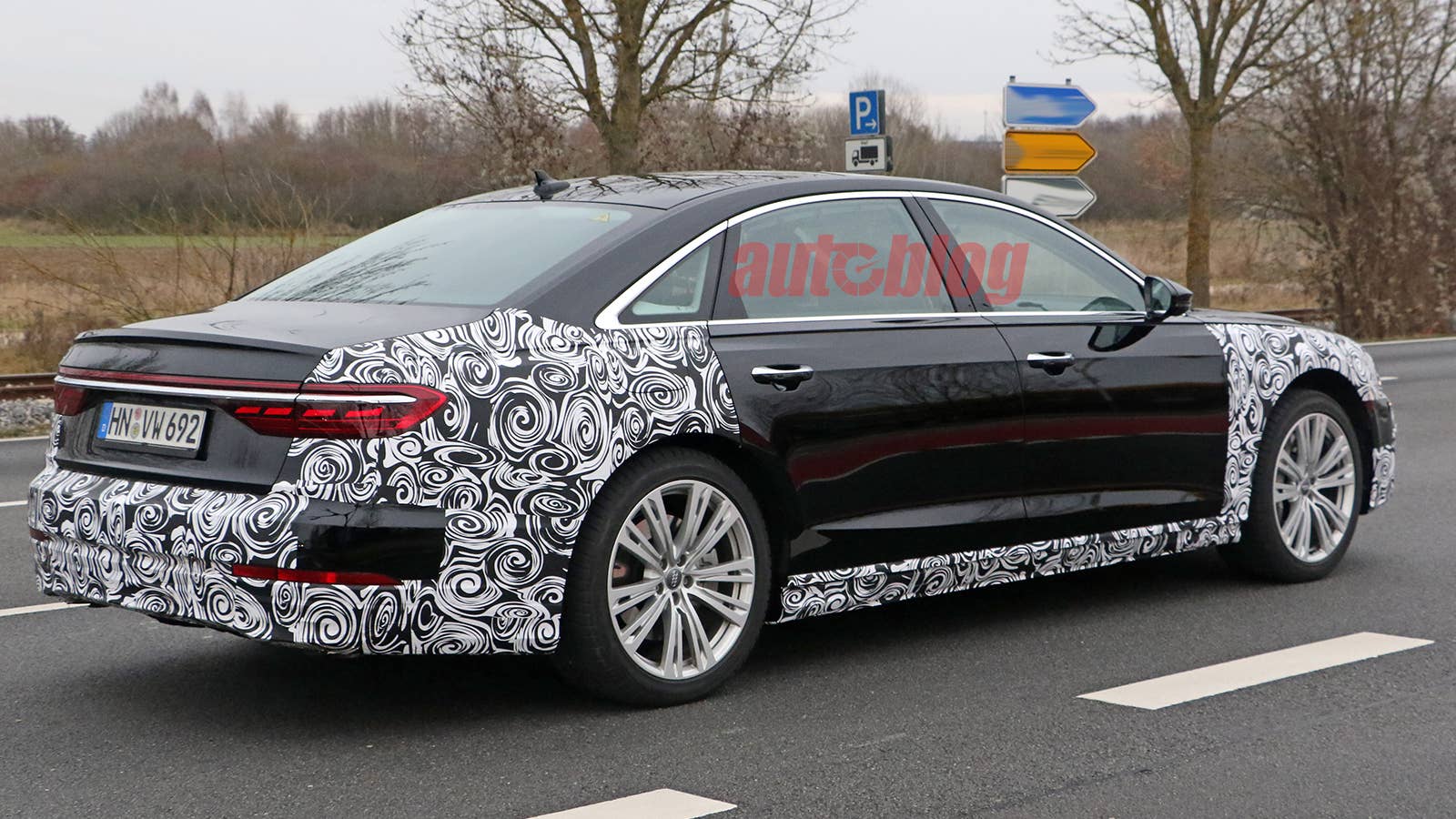 2022 Audi A8 prototype