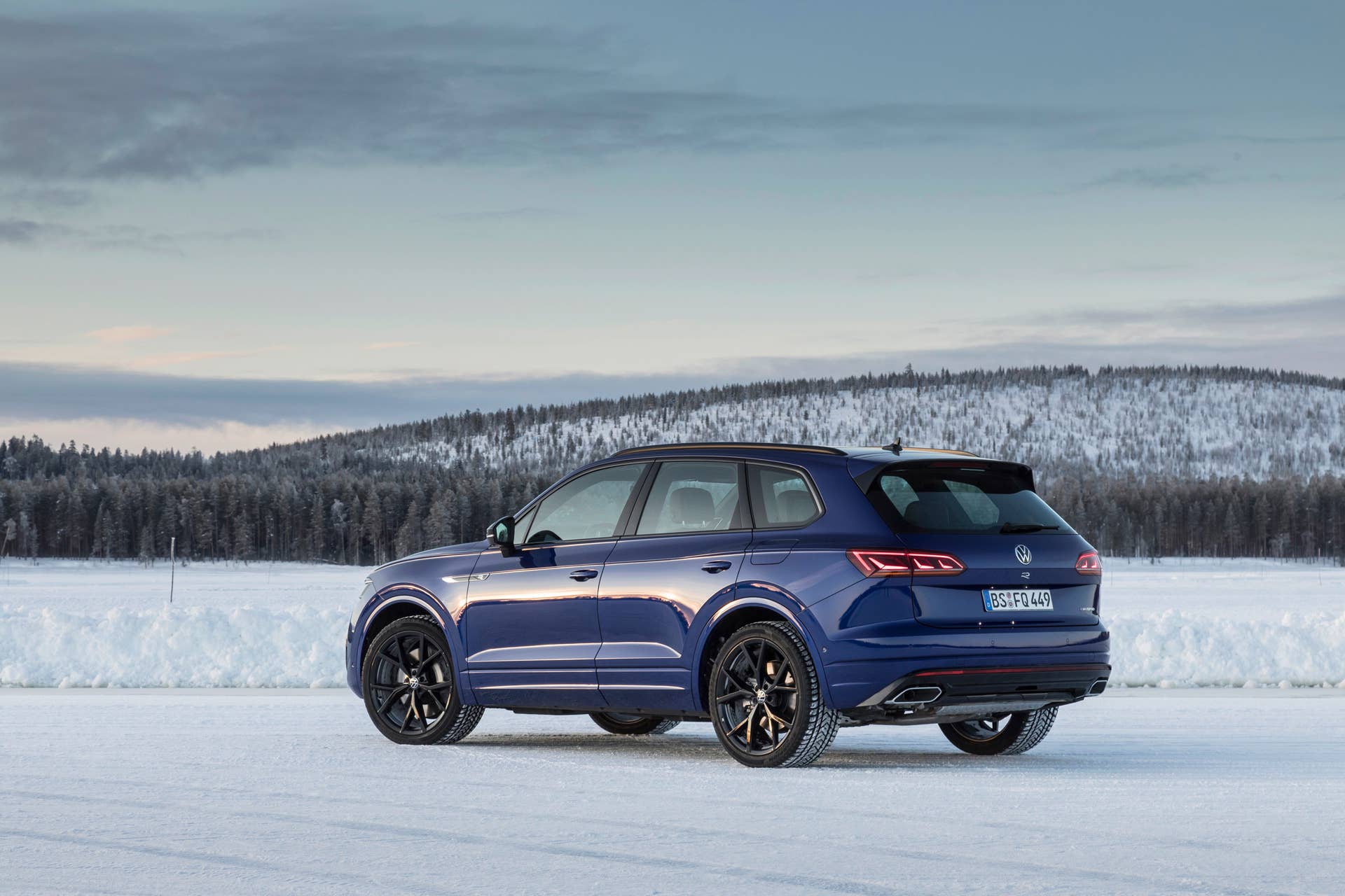Volkswgaen launches its first plug-in hybrid R car, the Touareg R with a 456-hp powertrain and all-wheel drive.