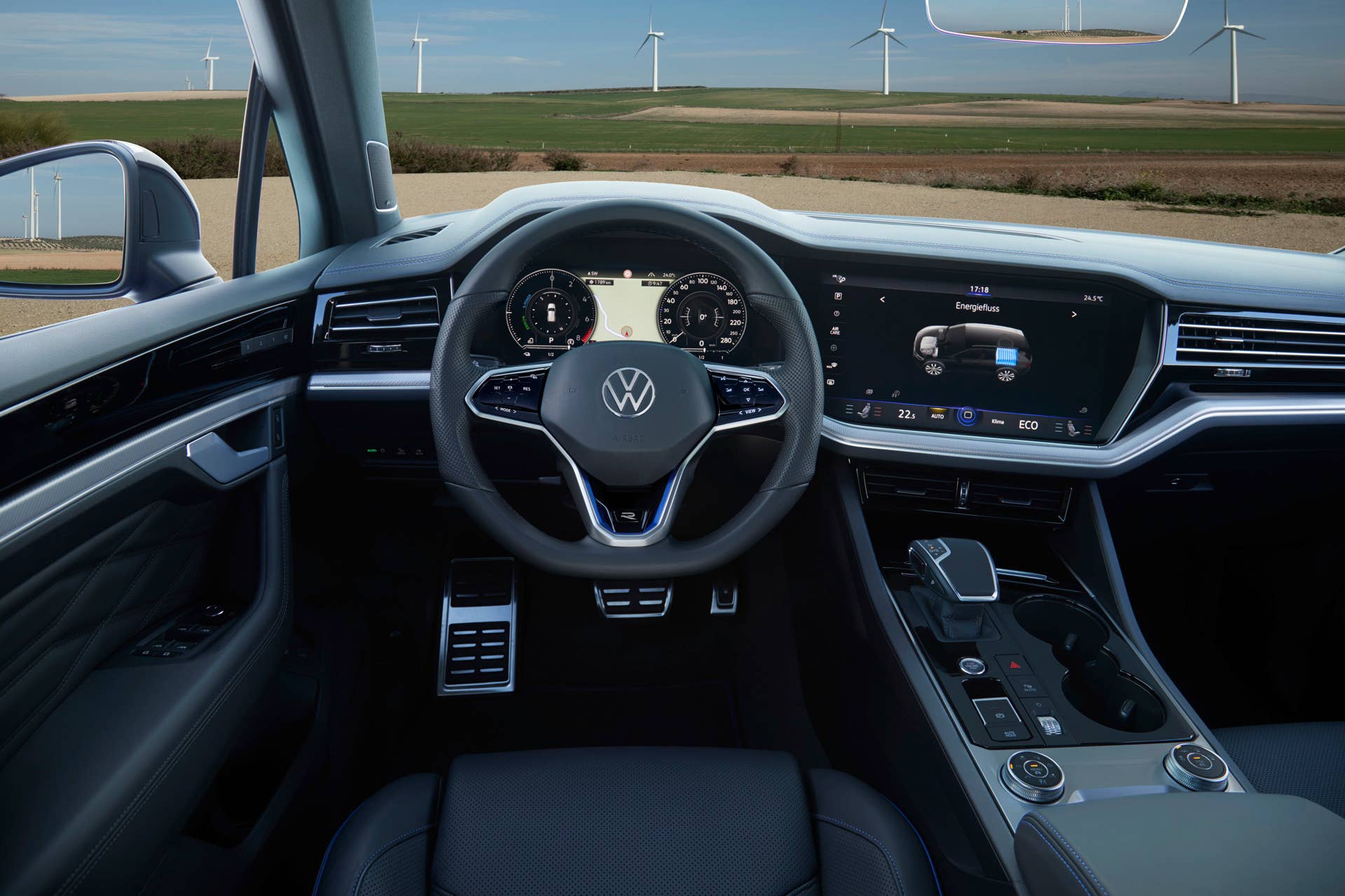 Volkswgaen launches its first plug-in hybrid R car, the Touareg R with a 456-hp powertrain and all-wheel drive.