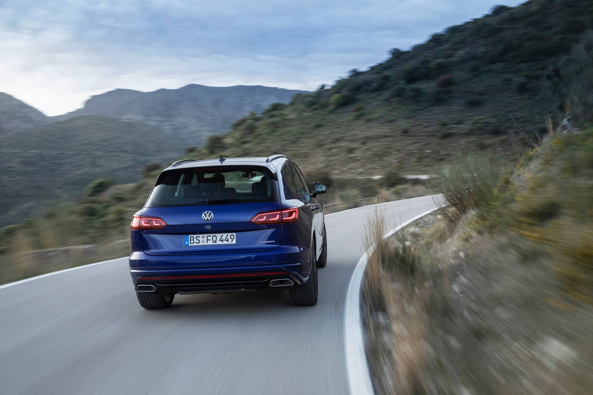 Volkswgaen launches its first plug-in hybrid R car, the Touareg R with a 456-hp powertrain and all-wheel drive.