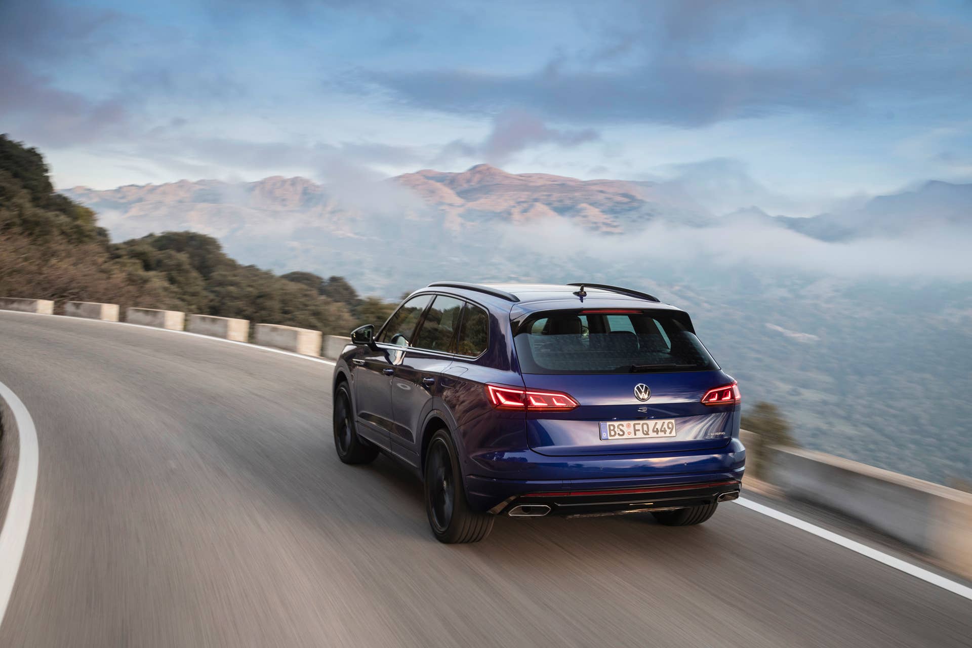 Volkswgaen launches its first plug-in hybrid R car, the Touareg R with a 456-hp powertrain and all-wheel drive.