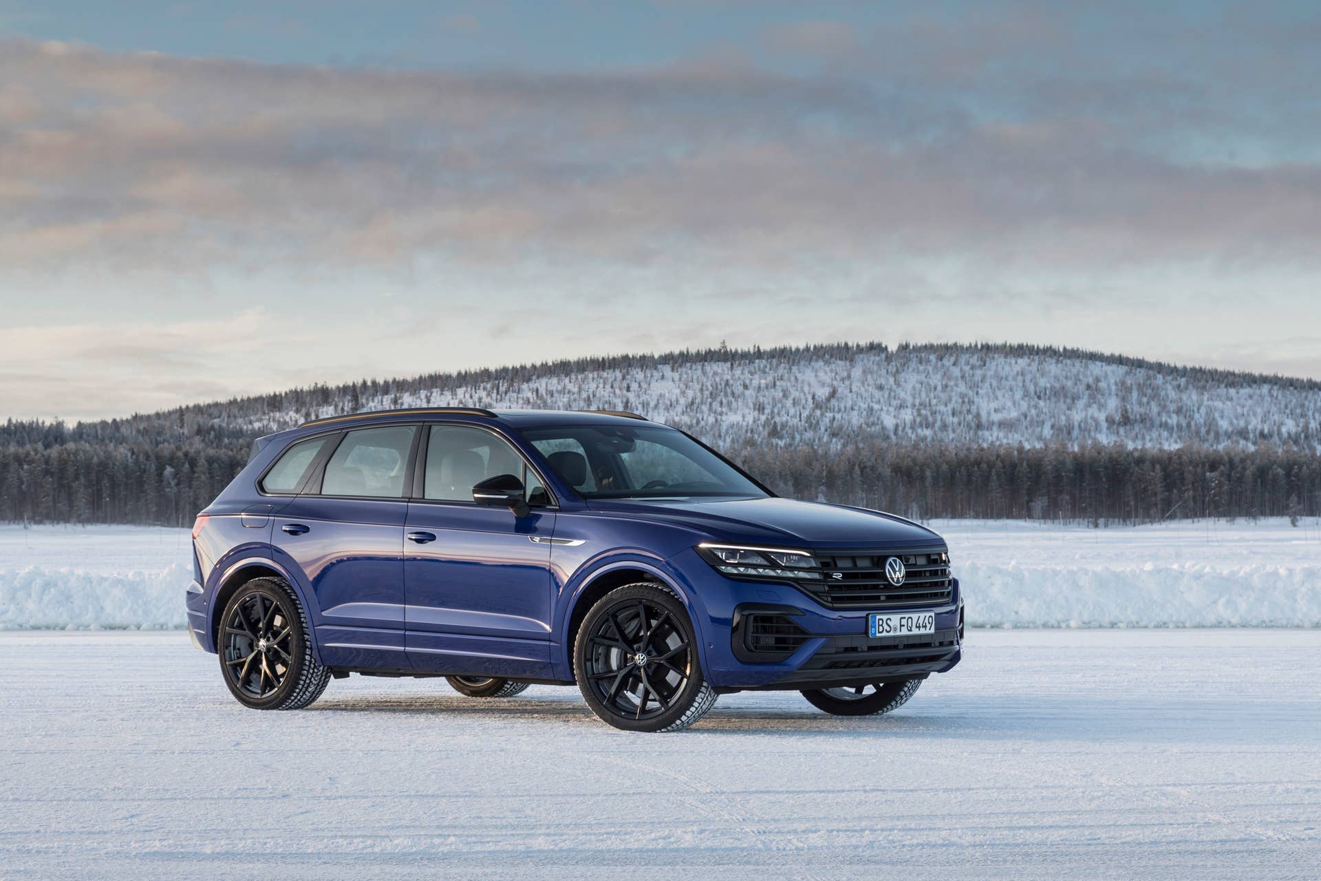 Volkswgaen launches its first plug-in hybrid R car, the Touareg R with a 456-hp powertrain and all-wheel drive.