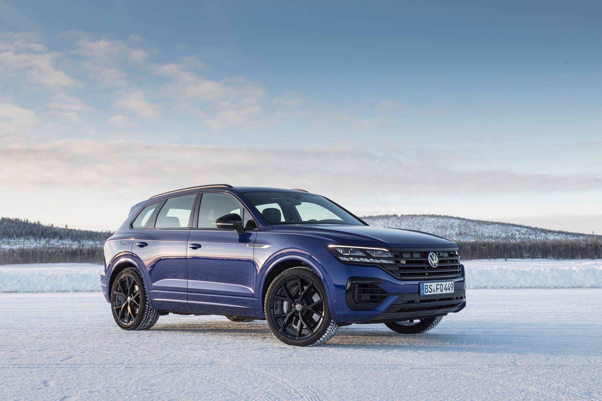 Volkswgaen launches its first plug-in hybrid R car, the Touareg R with a 456-hp powertrain and all-wheel drive.
