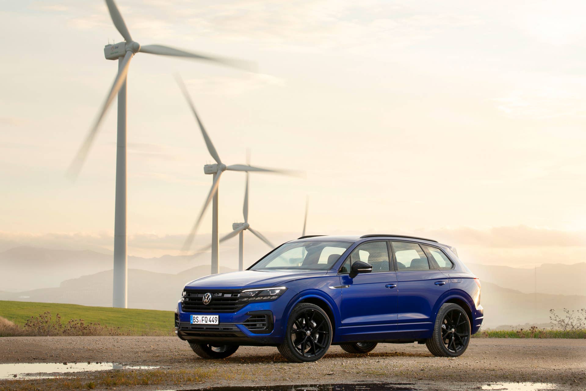 Volkswgaen launches its first plug-in hybrid R car, the Touareg R with a 456-hp powertrain and all-wheel drive.