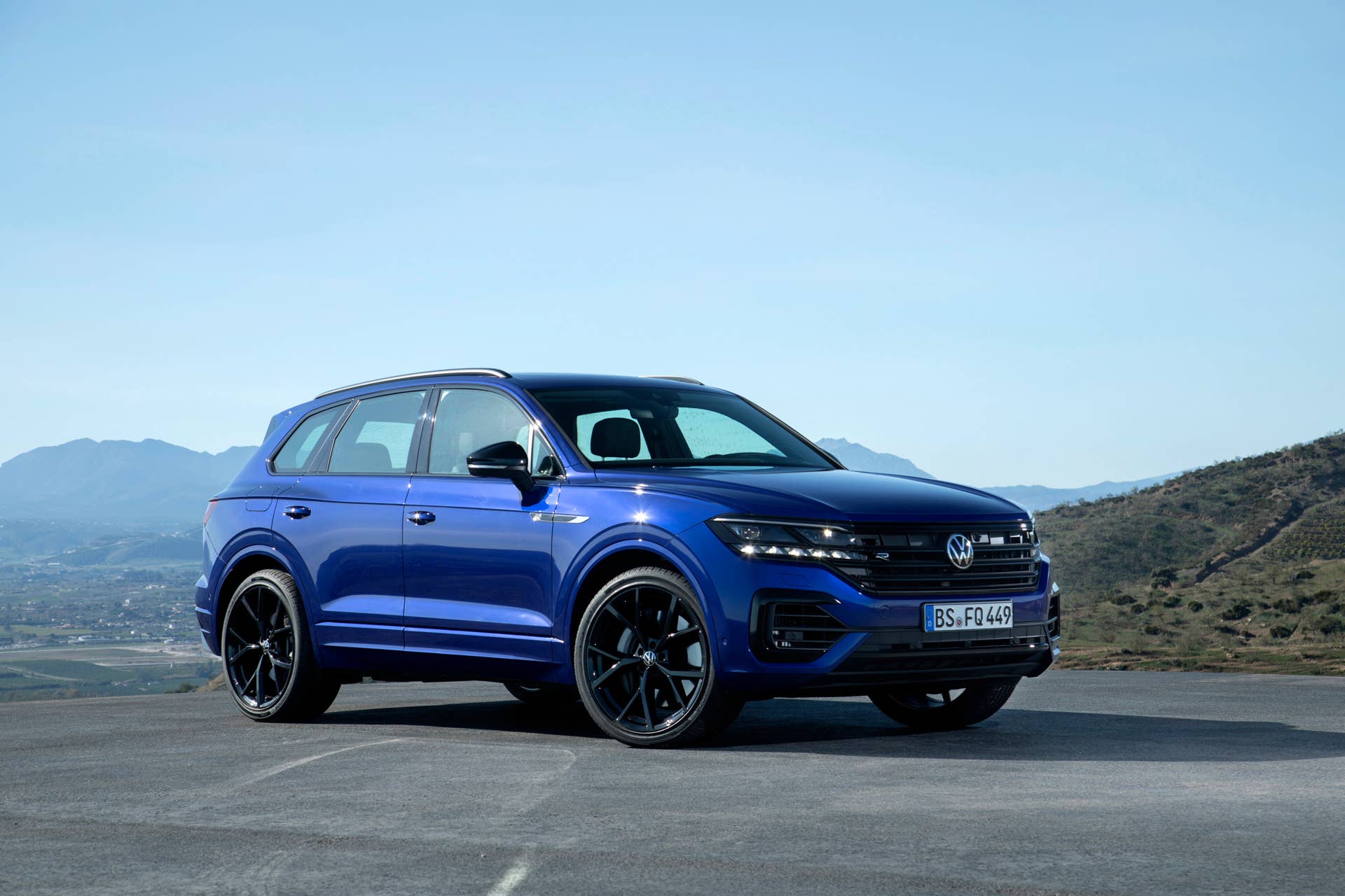Volkswgaen launches its first plug-in hybrid R car, the Touareg R with a 456-hp powertrain and all-wheel drive.