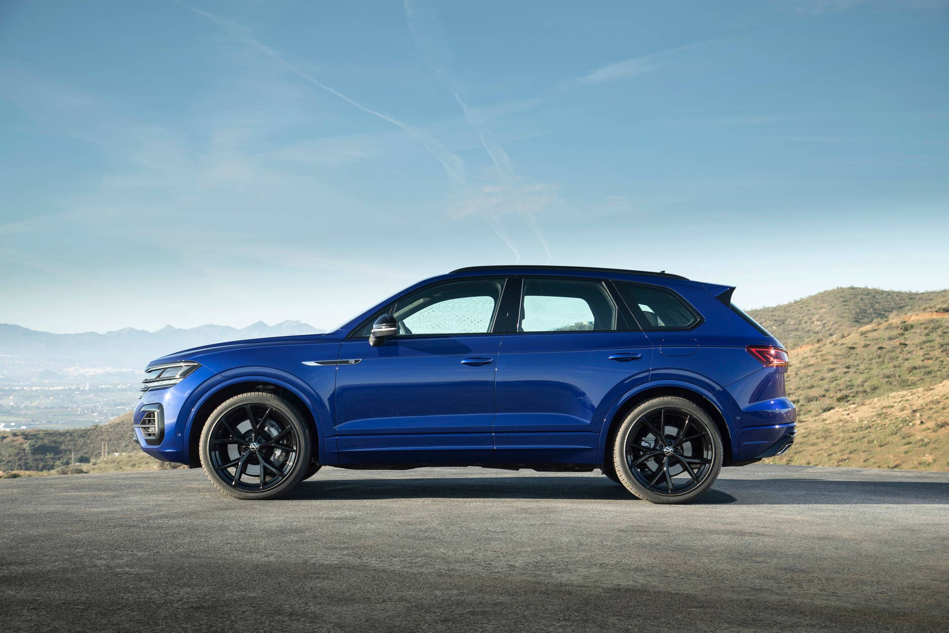Volkswgaen launches its first plug-in hybrid R car, the Touareg R with a 456-hp powertrain and all-wheel drive.