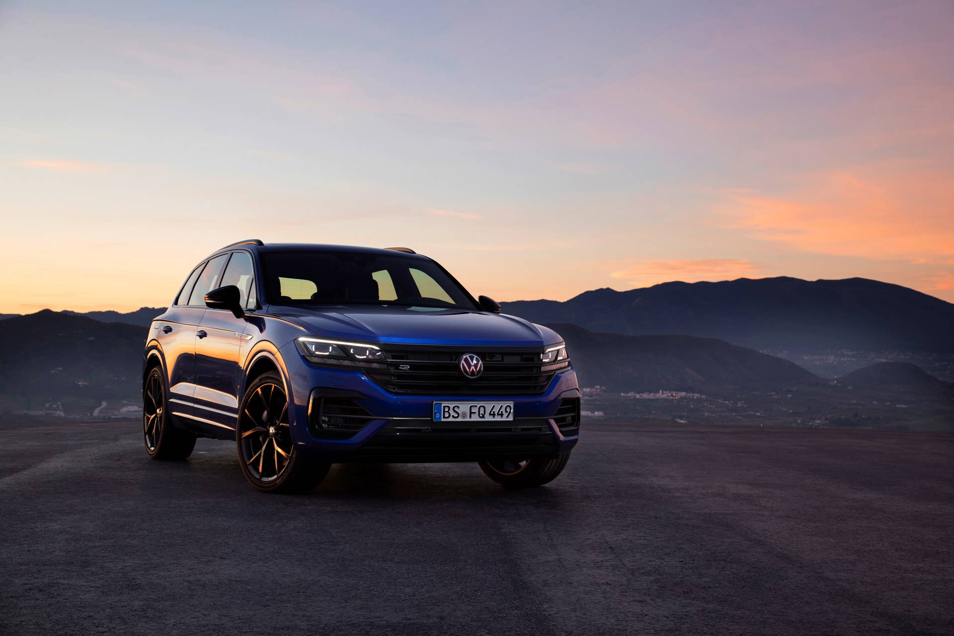Volkswgaen launches its first plug-in hybrid R car, the Touareg R with a 456-hp powertrain and all-wheel drive.