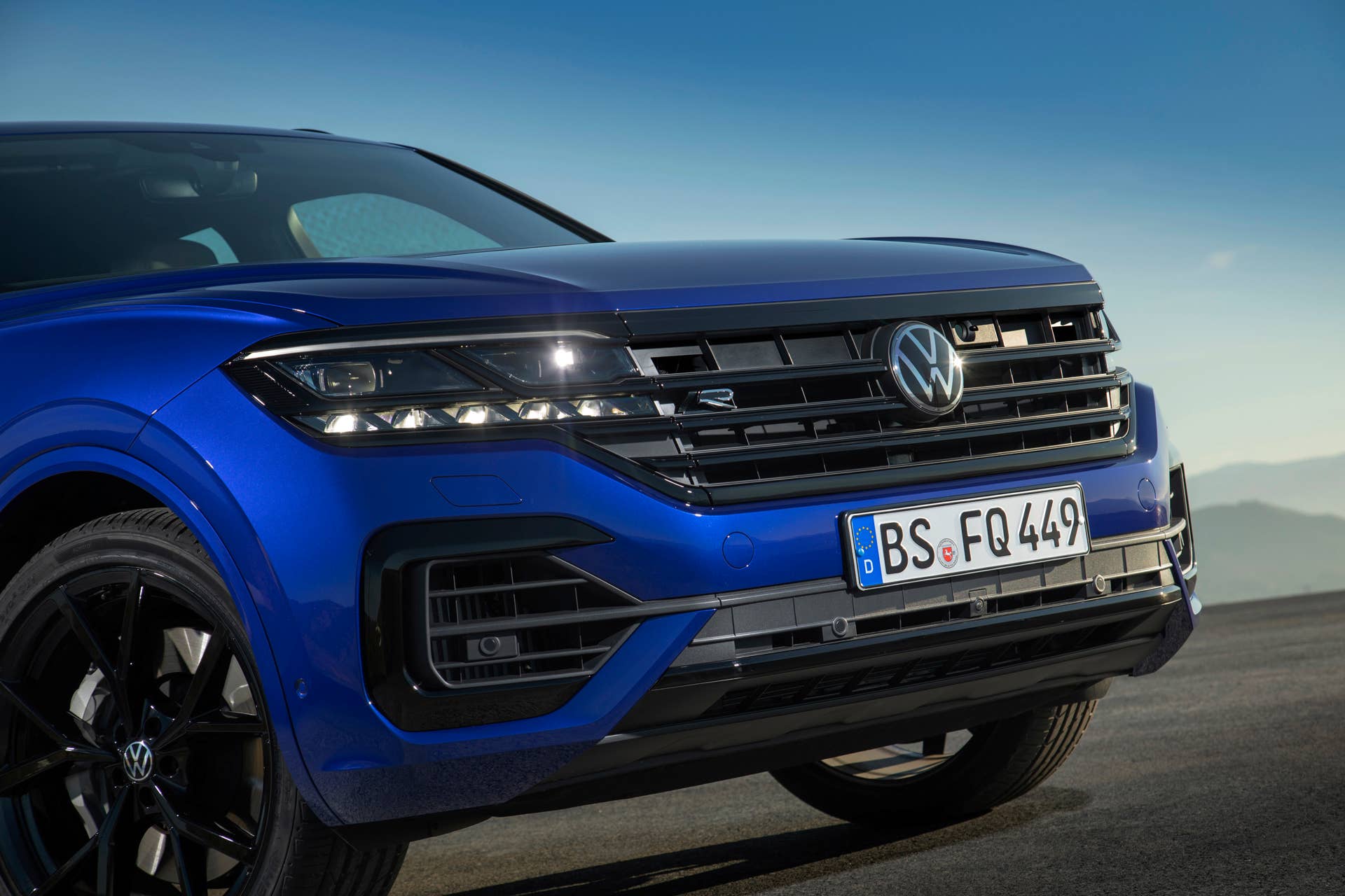 Volkswgaen launches its first plug-in hybrid R car, the Touareg R with a 456-hp powertrain and all-wheel drive.
