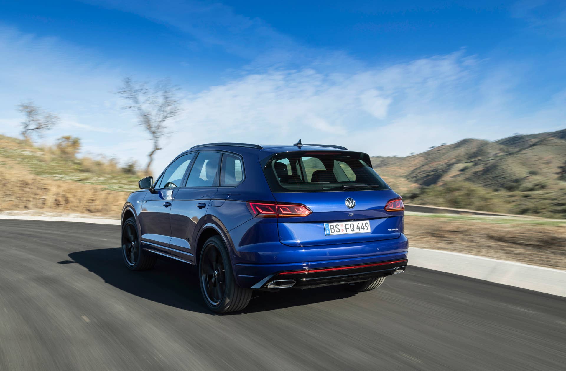 Volkswgaen launches its first plug-in hybrid R car, the Touareg R with a 456-hp powertrain and all-wheel drive.