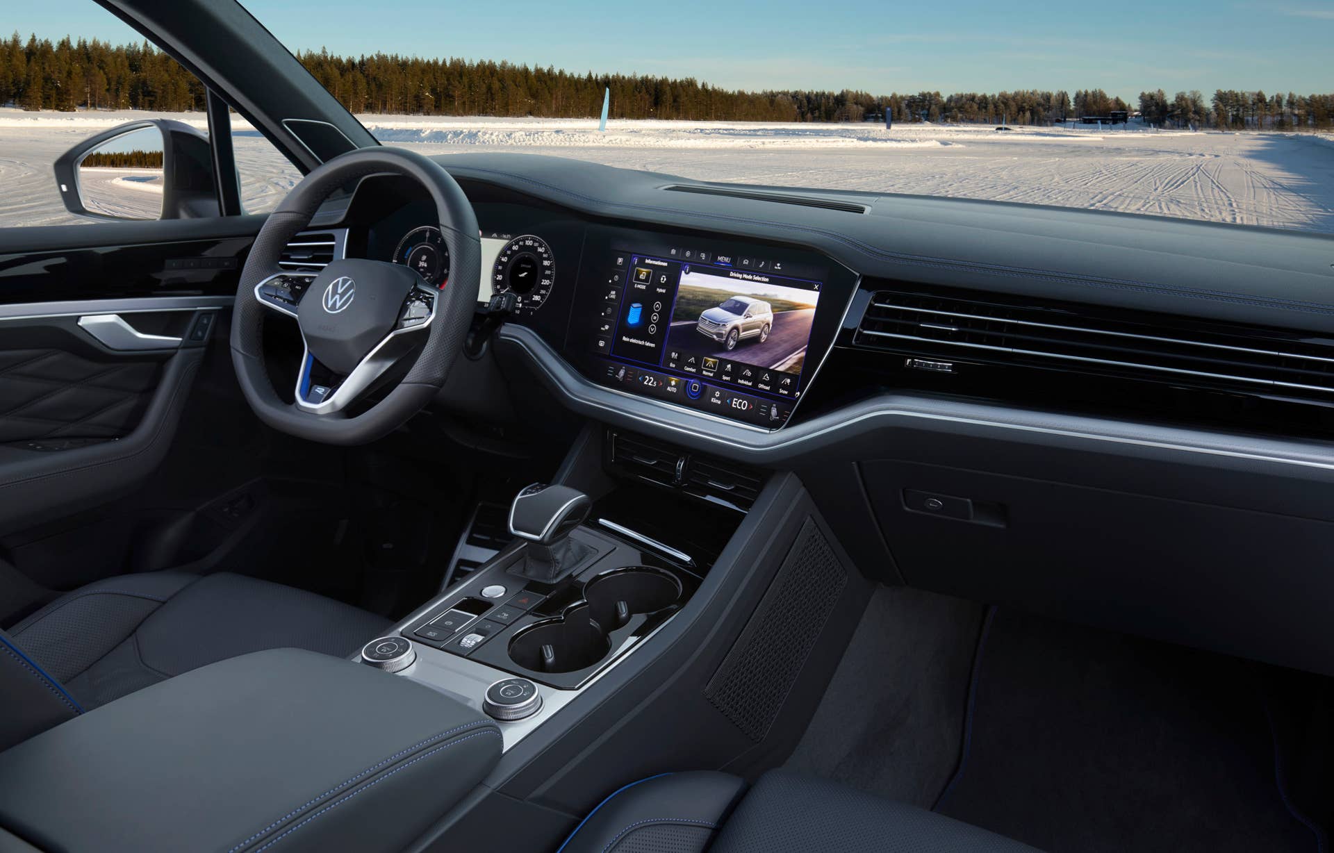 Volkswgaen launches its first plug-in hybrid R car, the Touareg R with a 456-hp powertrain and all-wheel drive.