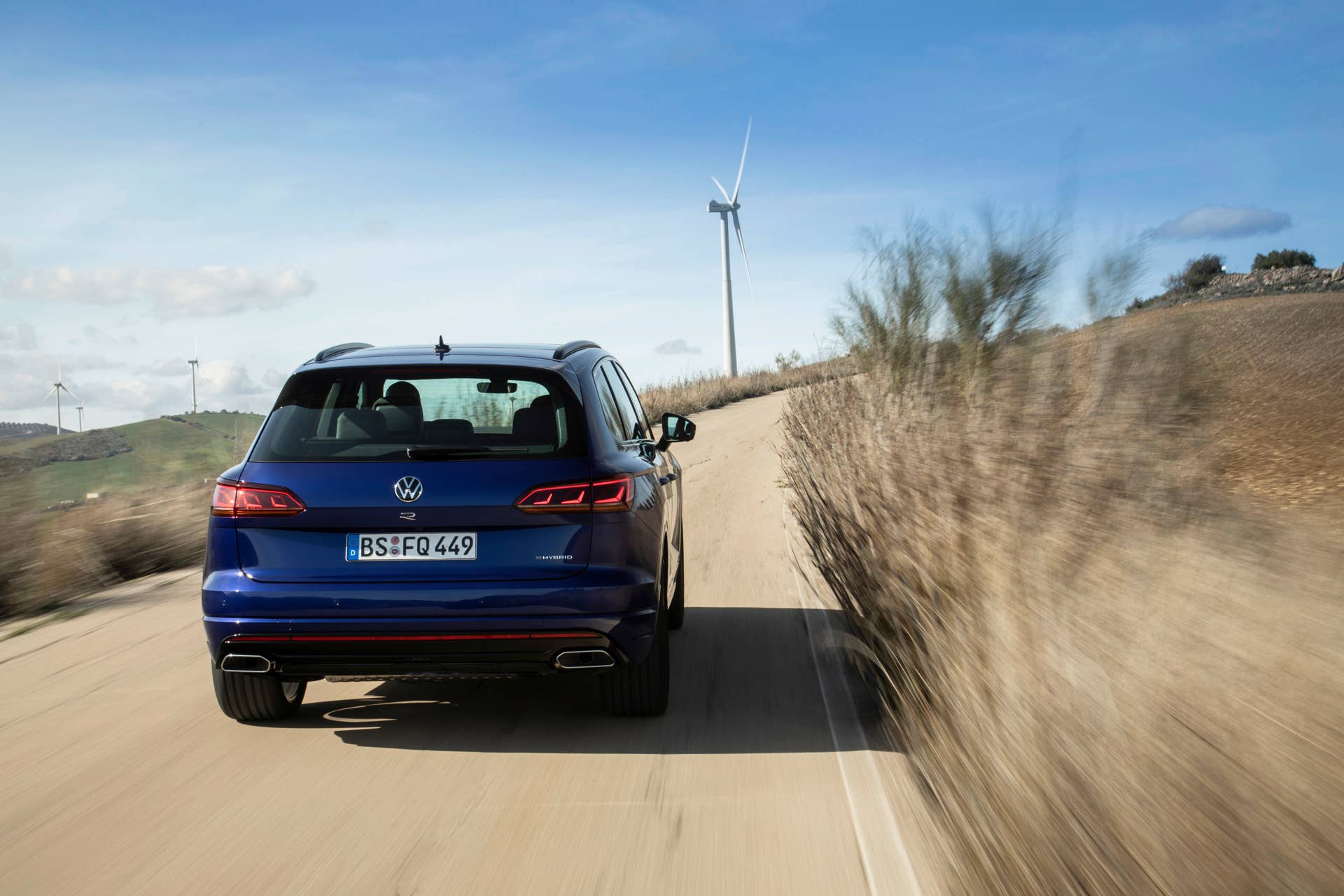 Volkswgaen launches its first plug-in hybrid R car, the Touareg R with a 456-hp powertrain and all-wheel drive.