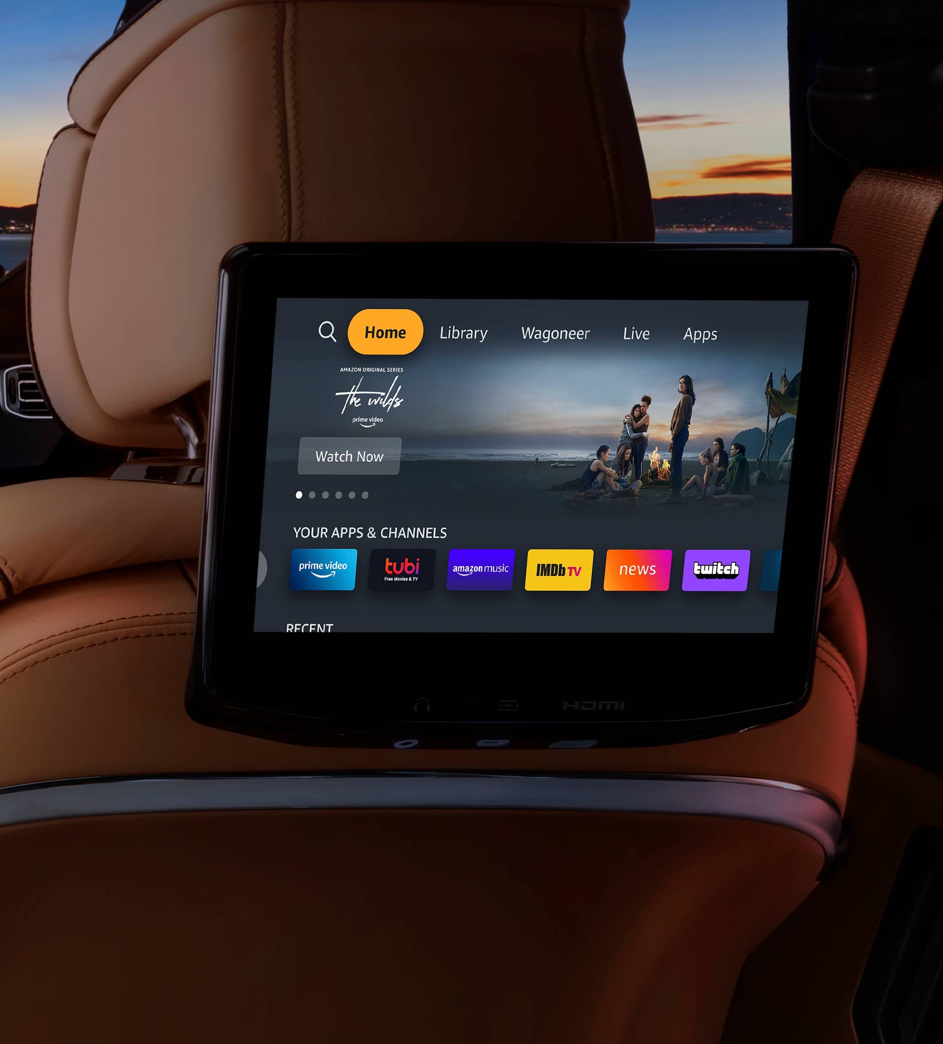 "Passengers can now enjoy the first Fire TV for Auto integration, featuring touchscreen displays, Alexa, and access to hundreds of thousands of movies, TV shows, and apps. Passengers can watch their favorite independently while listening through headphones, or the whole family can tune in through the vehicle's audio system. With Fire TV for Auto built-in, parents also have access to Amazon Kids+ for a worry-free experience that ensures younger passengers enjoy age-appropriate content."