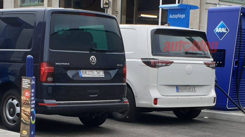 VW ID.Buzz prototype from the rear