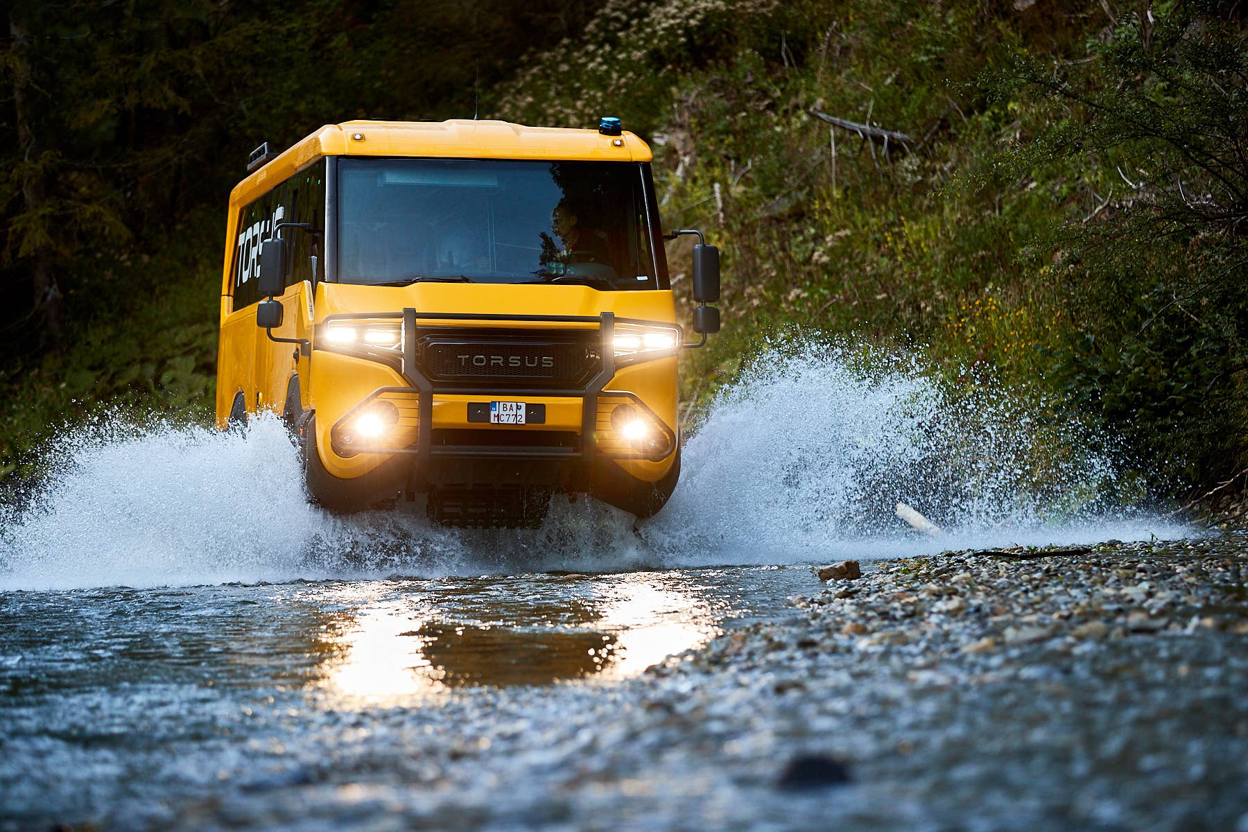 Czech company Torsus works with Czech design house Werkemotion to create a heavy duty 4x4 bus based on a Man TGM truck chassis.