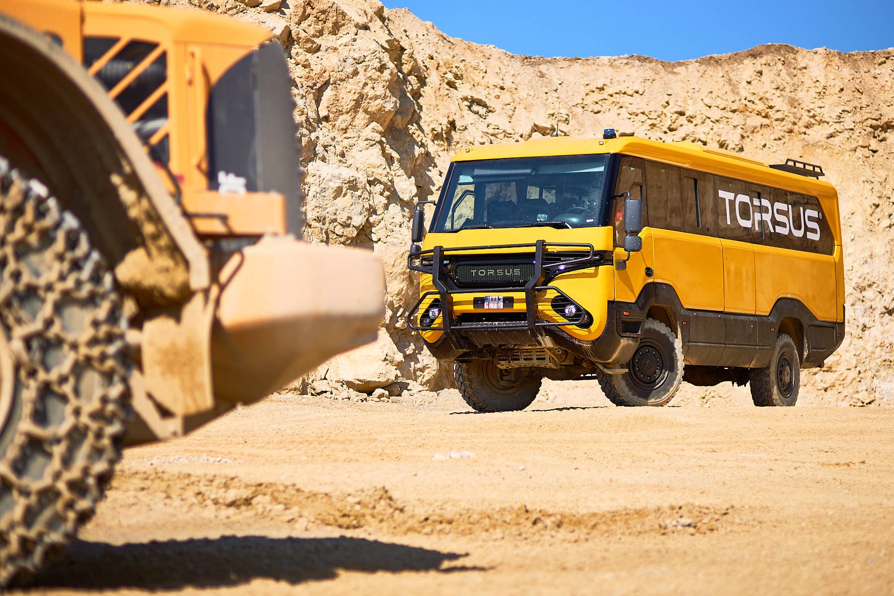 Czech company Torsus works with Czech design house Werkemotion to create a heavy duty 4x4 bus based on a Man TGM truck chassis.