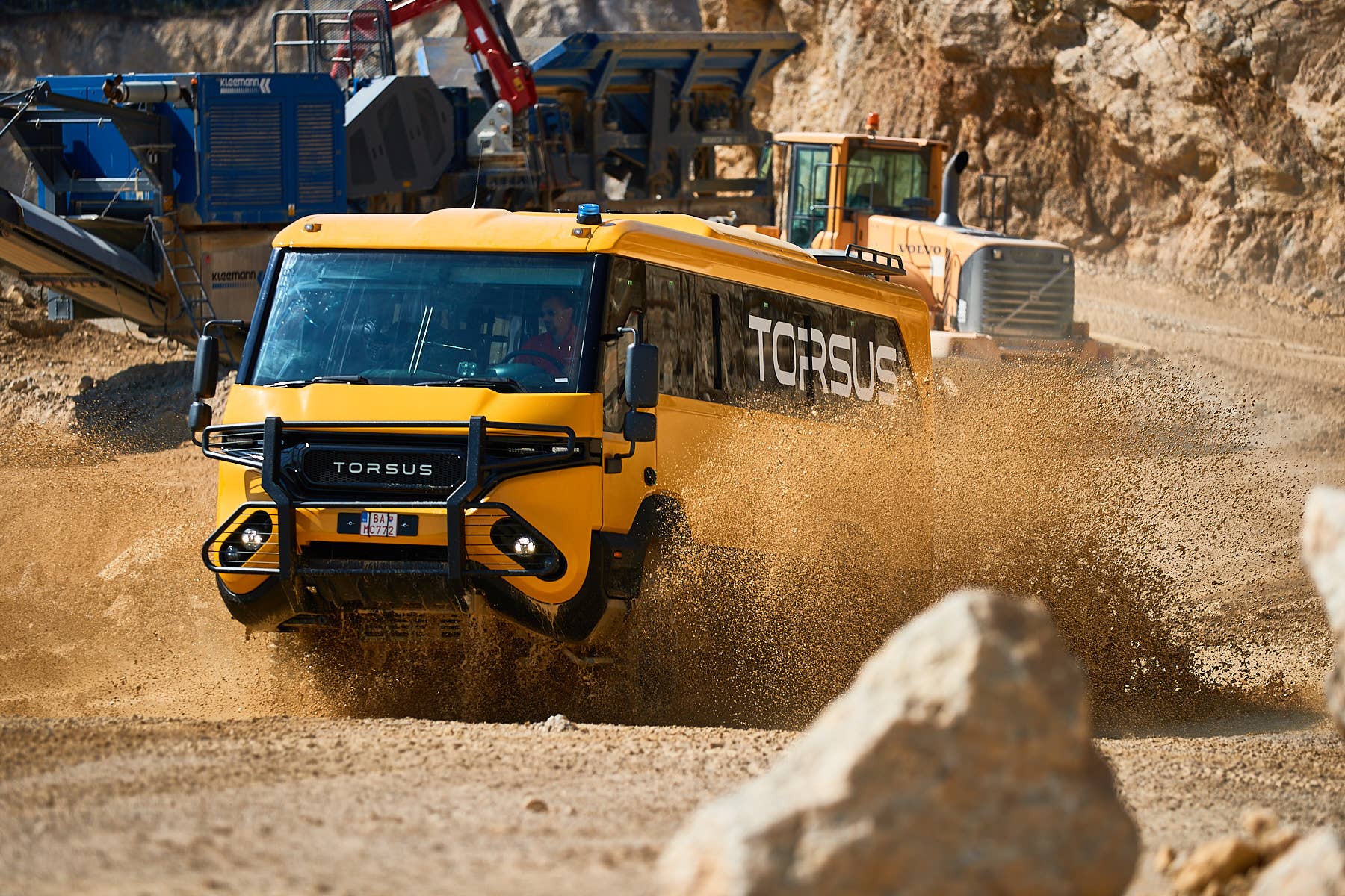Czech company Torsus works with Czech design house Werkemotion to create a heavy duty 4x4 bus based on a Man TGM truck chassis.
