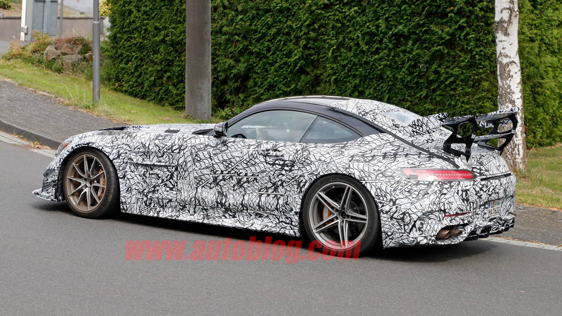 Mercedes-AMG GT R Black Series in camouflage