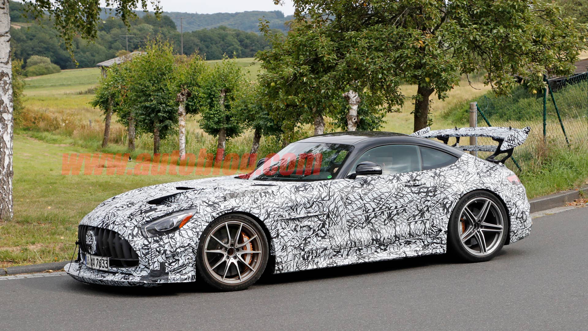 Mercedes-AMG GT R Black Series in camouflage