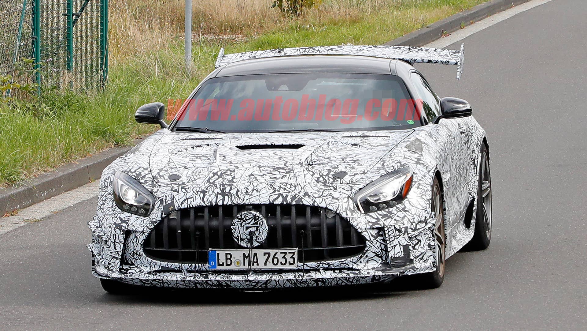 Mercedes-AMG GT R Black Series in camouflage