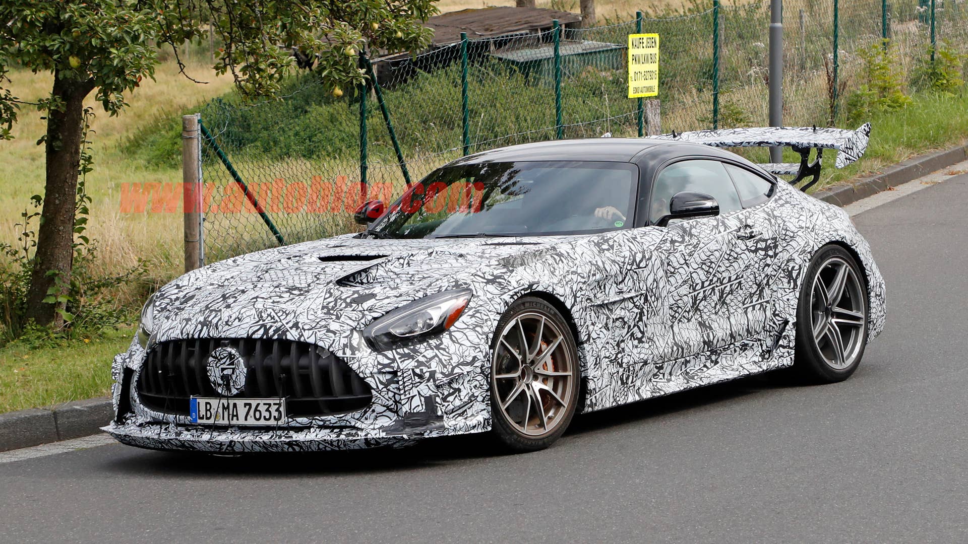 Mercedes-AMG GT R Black Series in camouflage
