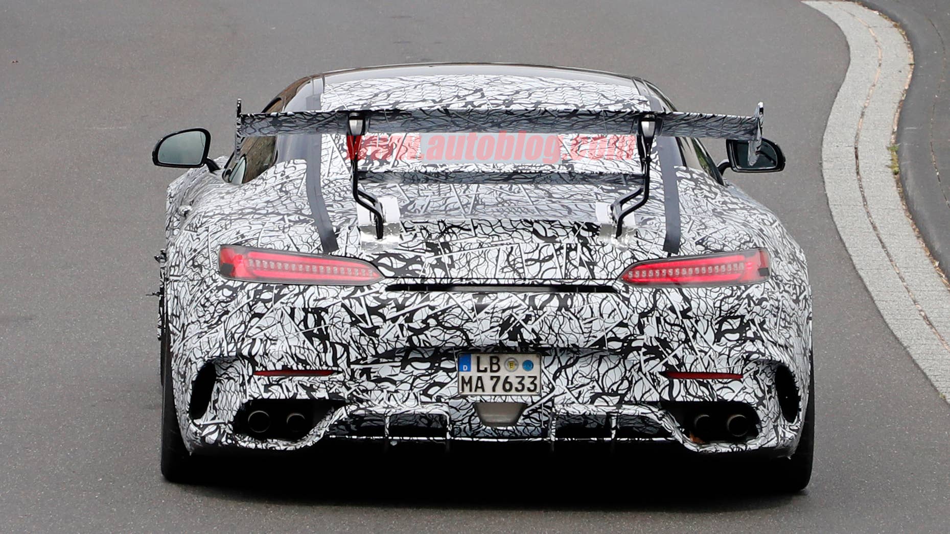 Mercedes-AMG GT R Black Series in camouflage
