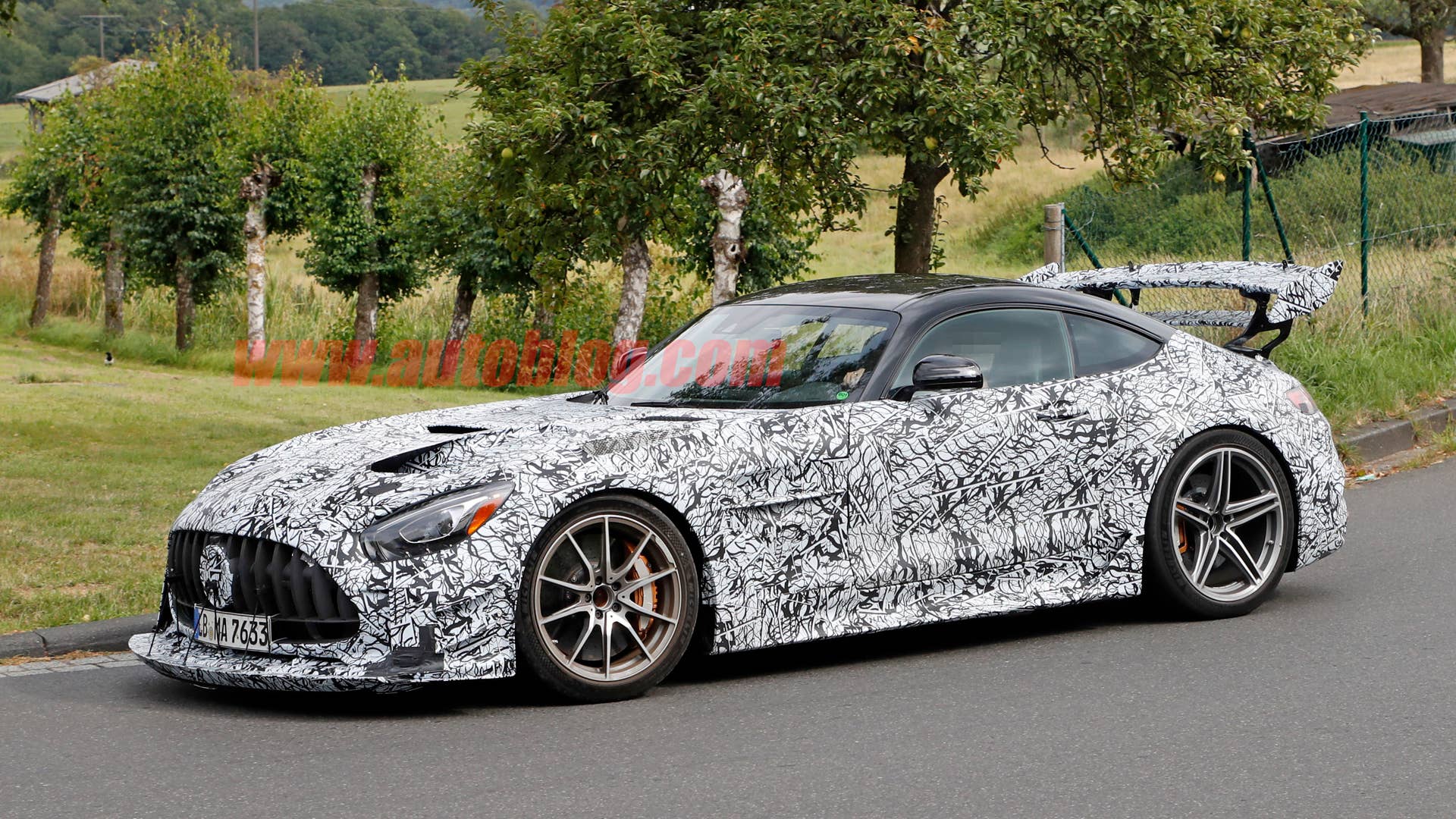 Mercedes-AMG GT R Black Series in camouflage