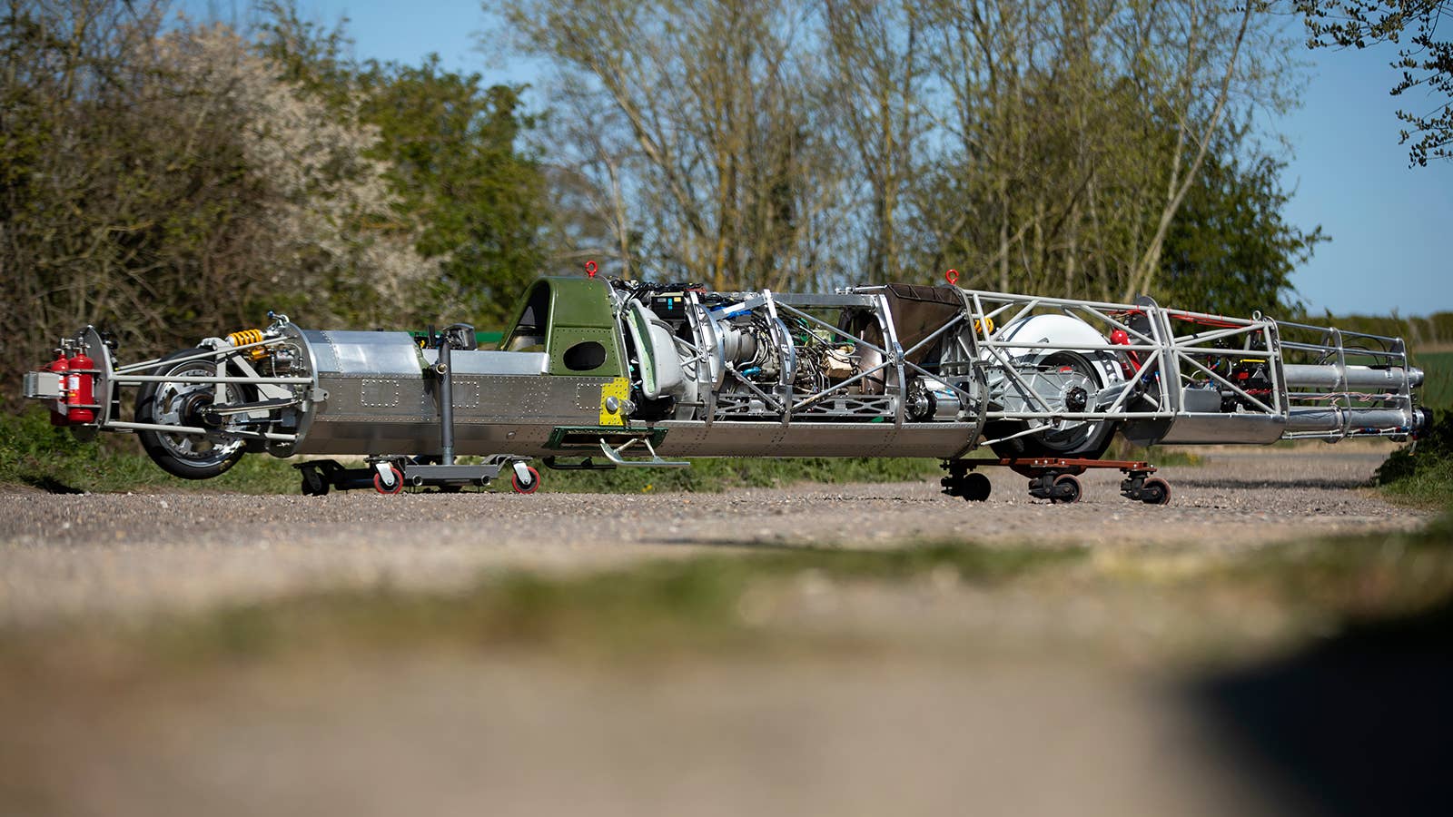 Jet-powered land speed record motorcycle