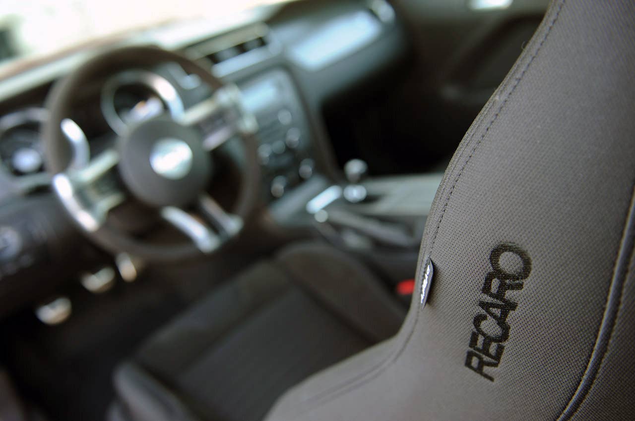 2012 Ford Mustang Boss 302 seat detail