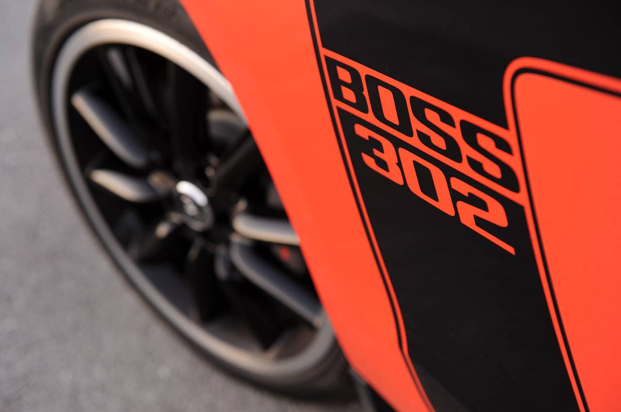 2012 Ford Mustang Boss 302 side stripes