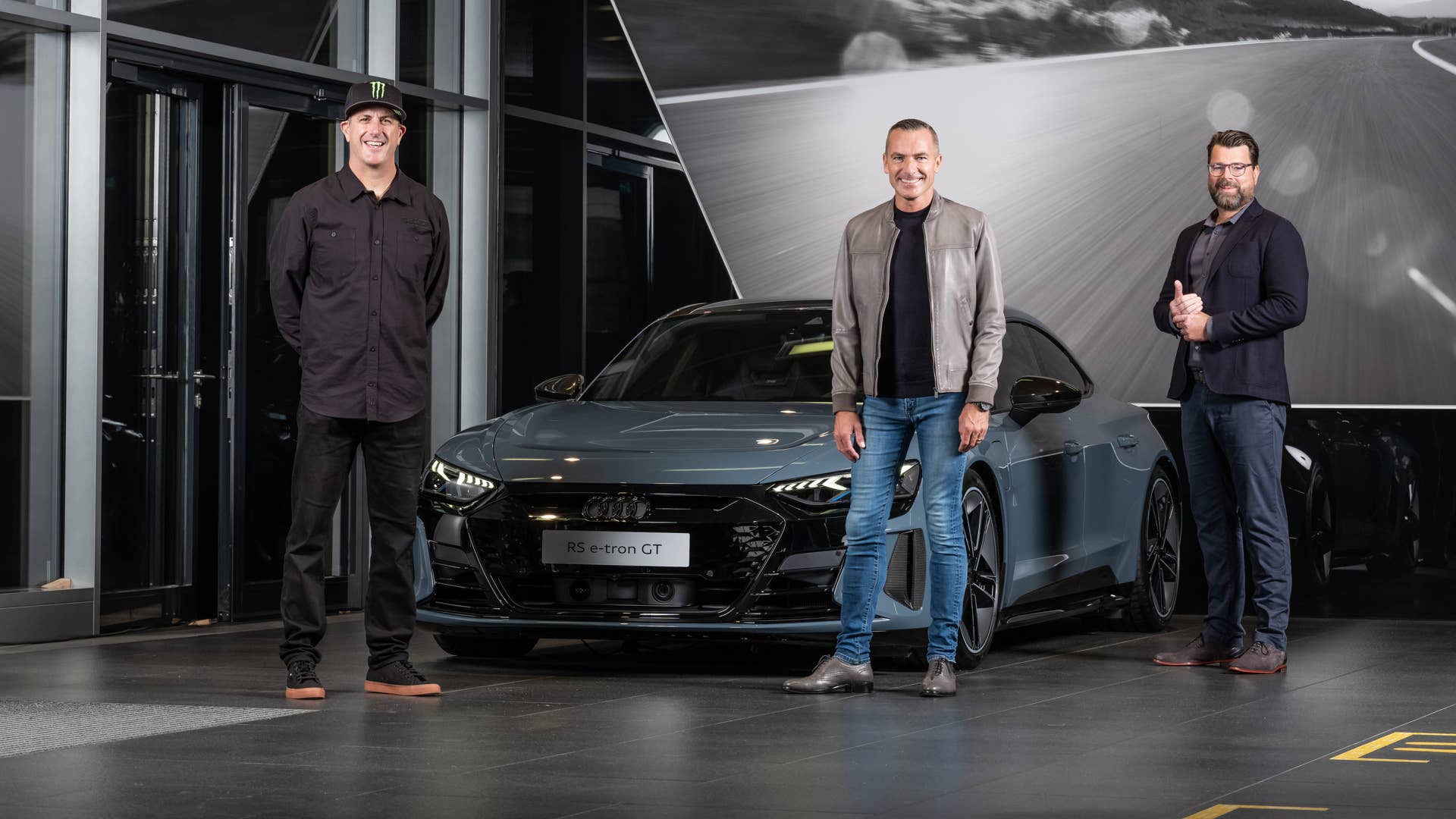 Ken Block, Henrik Wenders, Oliver Hoffmann, Audi RS e-tron GT