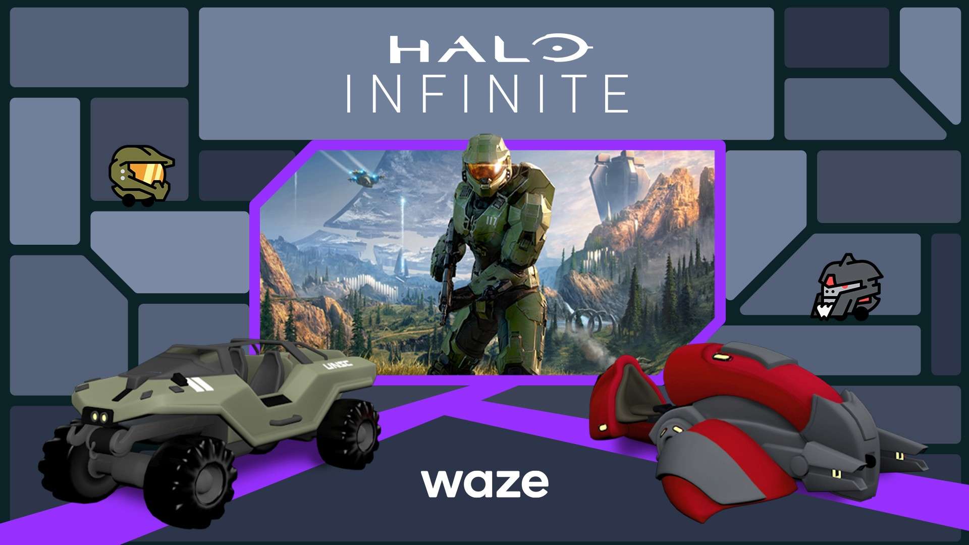 Halo Infinite Waze collaboration