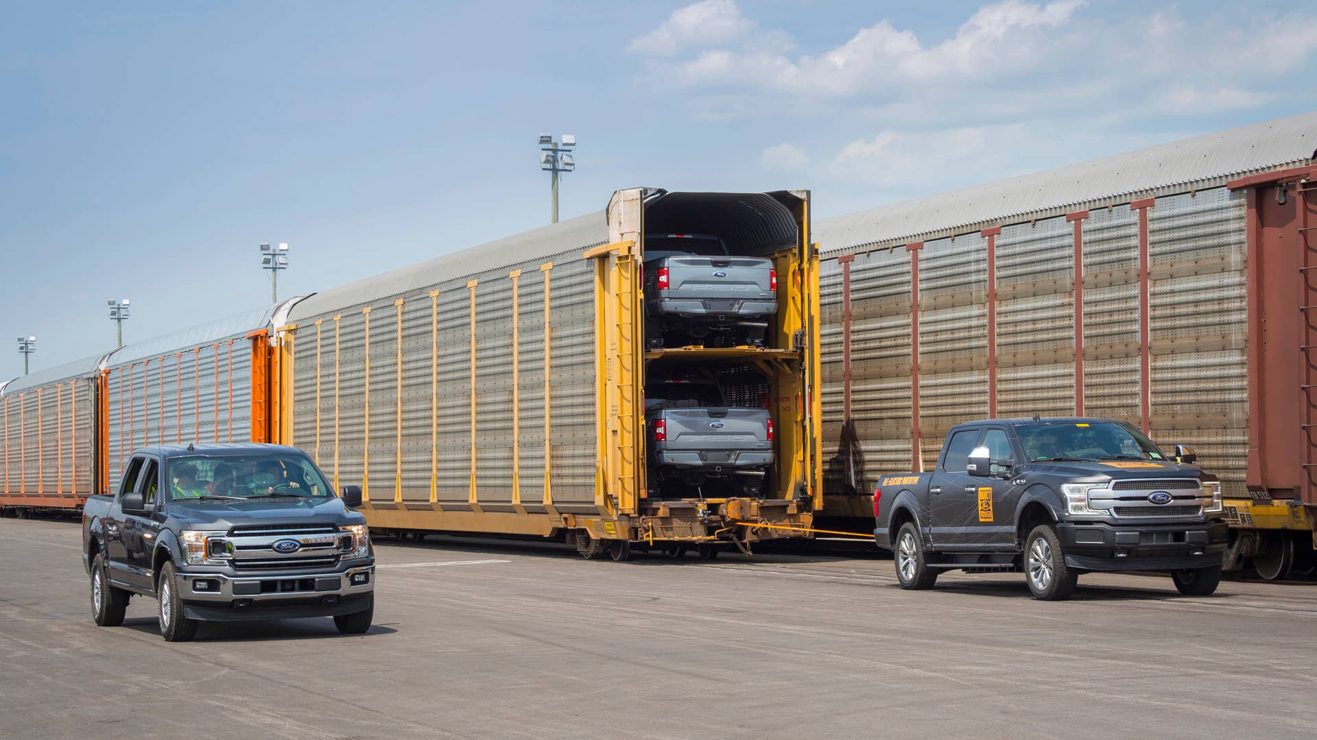 Electric Ford F-150 Towing