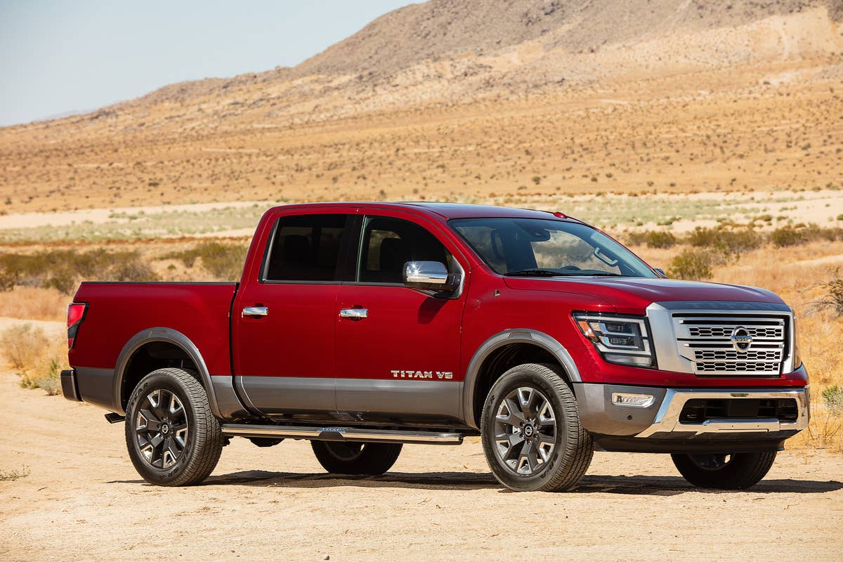 The Nissan TITAN full-size pickup undergoes an extensive redesign for the 2020 model year. The new TITAN features substantial powertrain updates and unique styling for different trim levels. TITAN now also offers standard Nissan Safety Shield 360 across all grade levels.