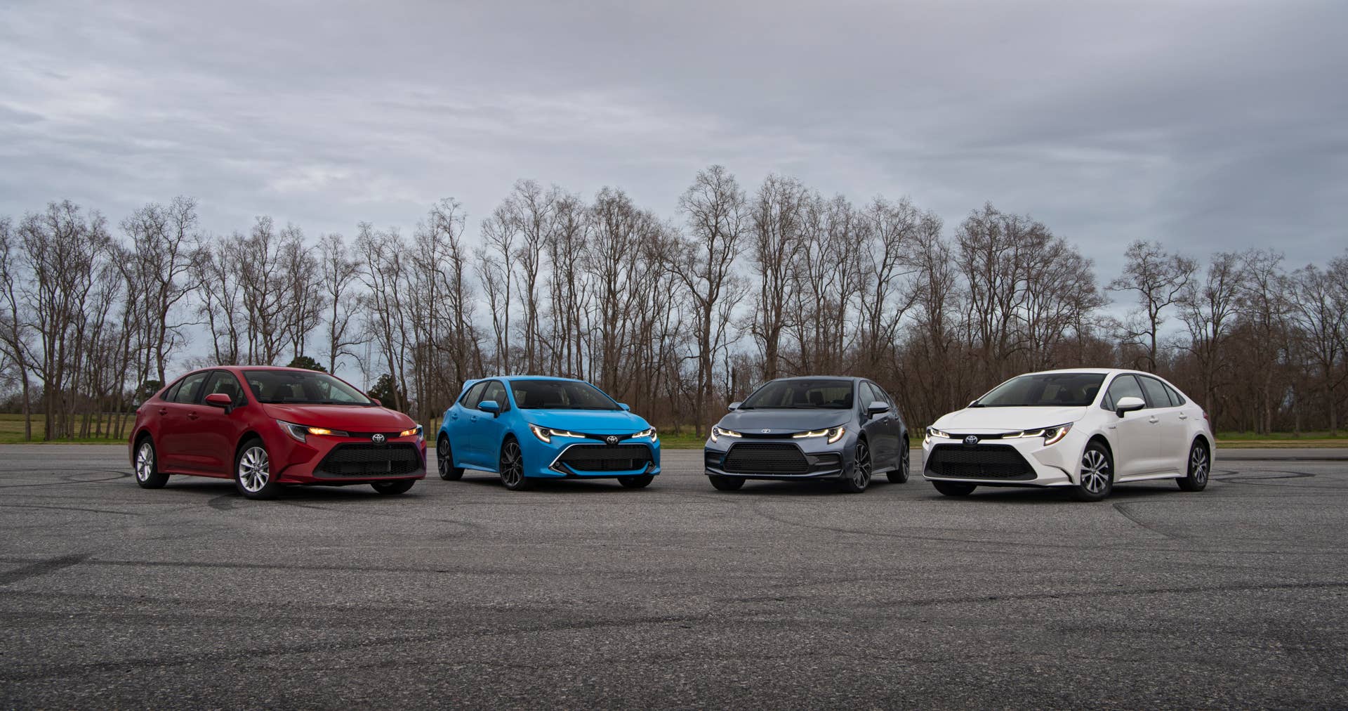 Group shot of the new Toyota Corolla
