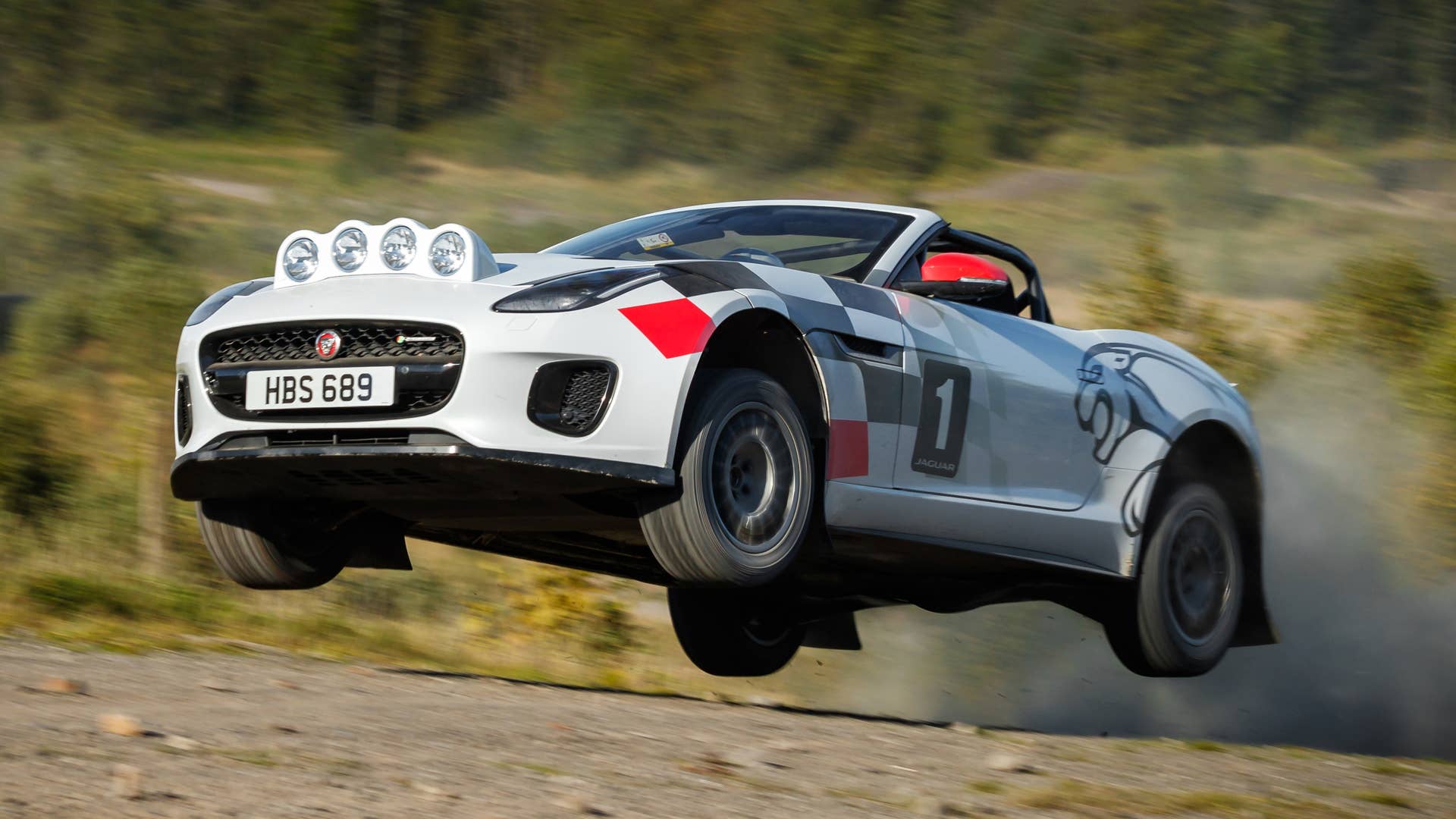 Jaguar F-Type rally car