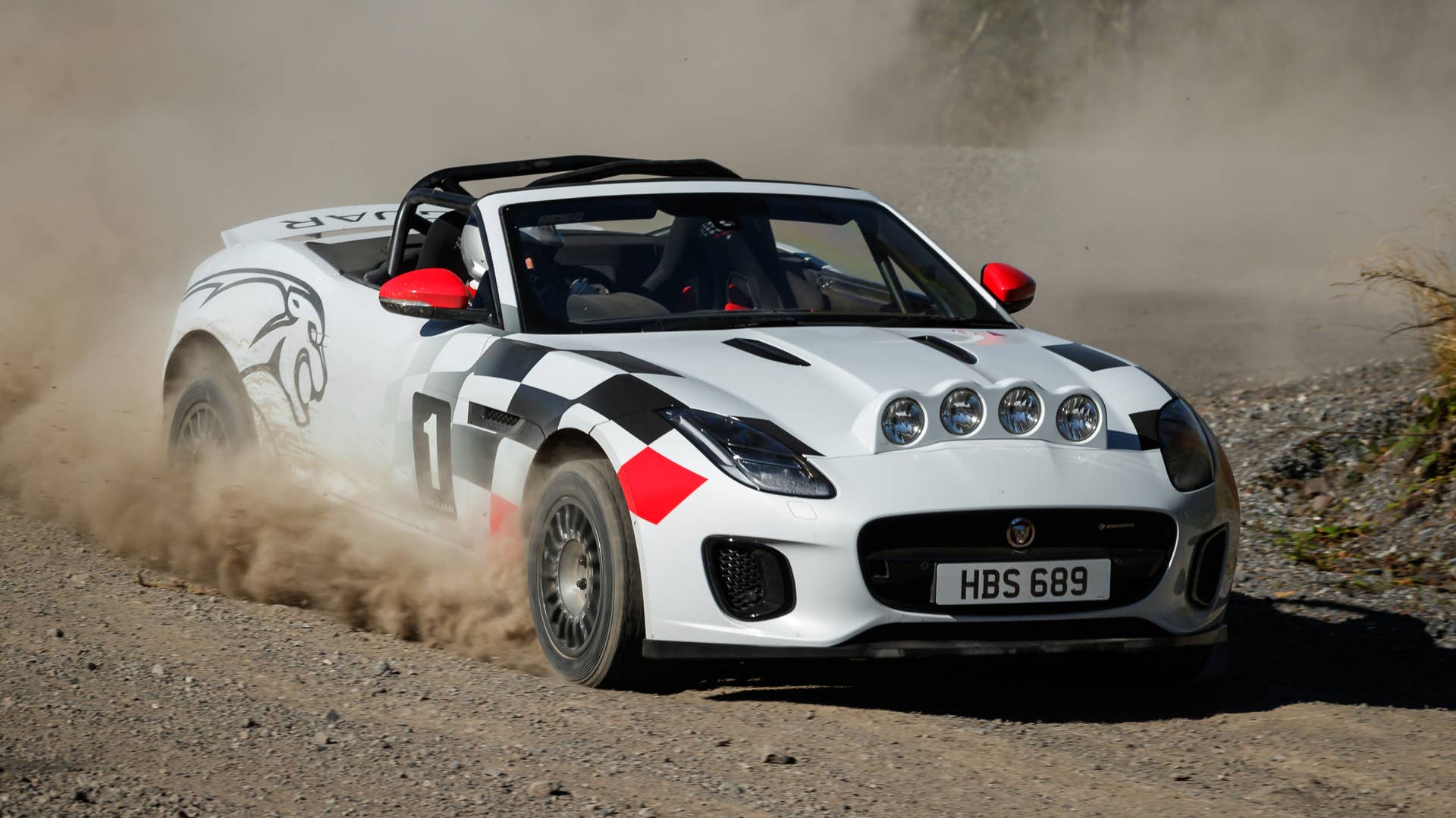 Jaguar F-Type rally car