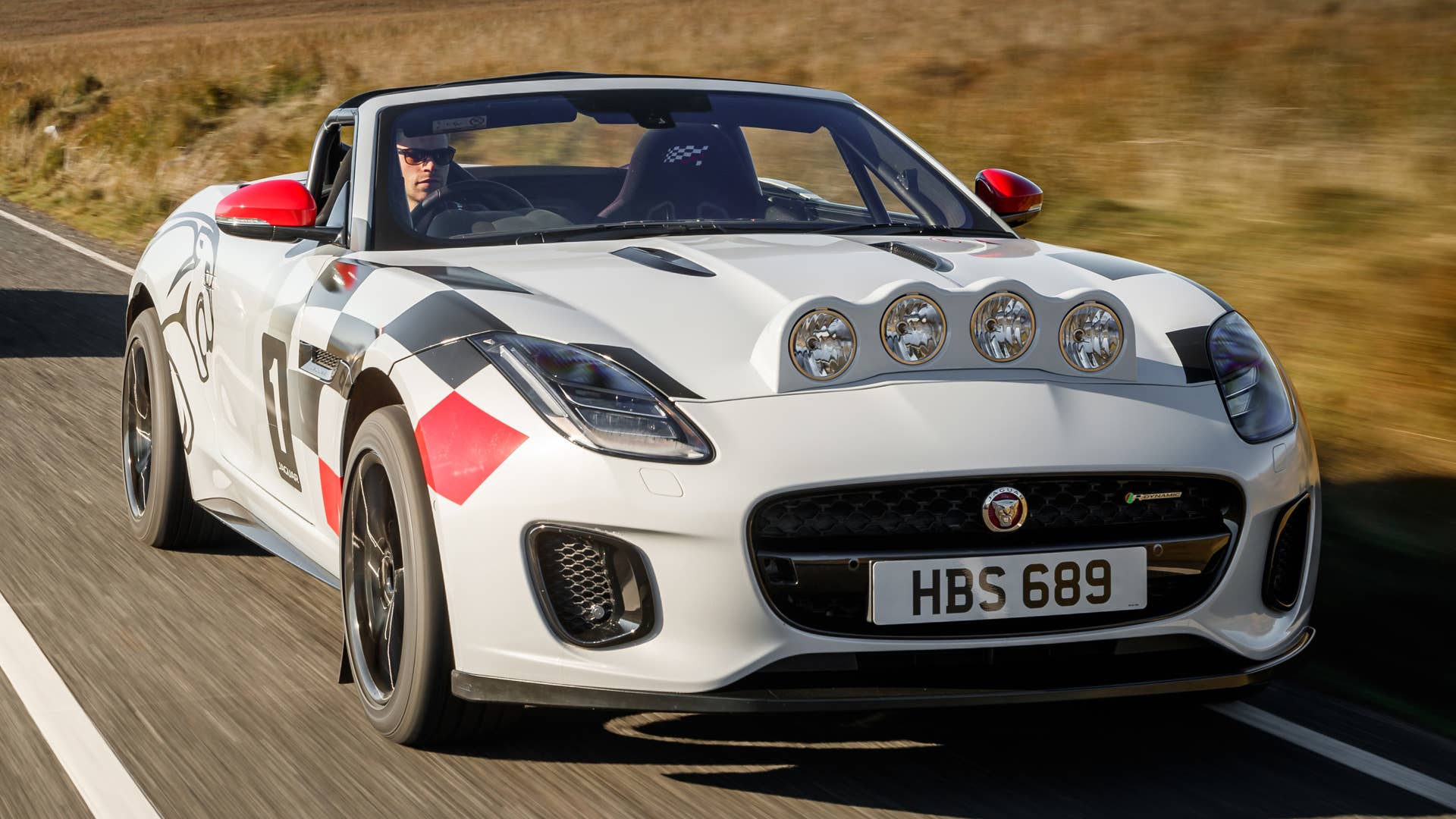 Jaguar F-Type rally car
