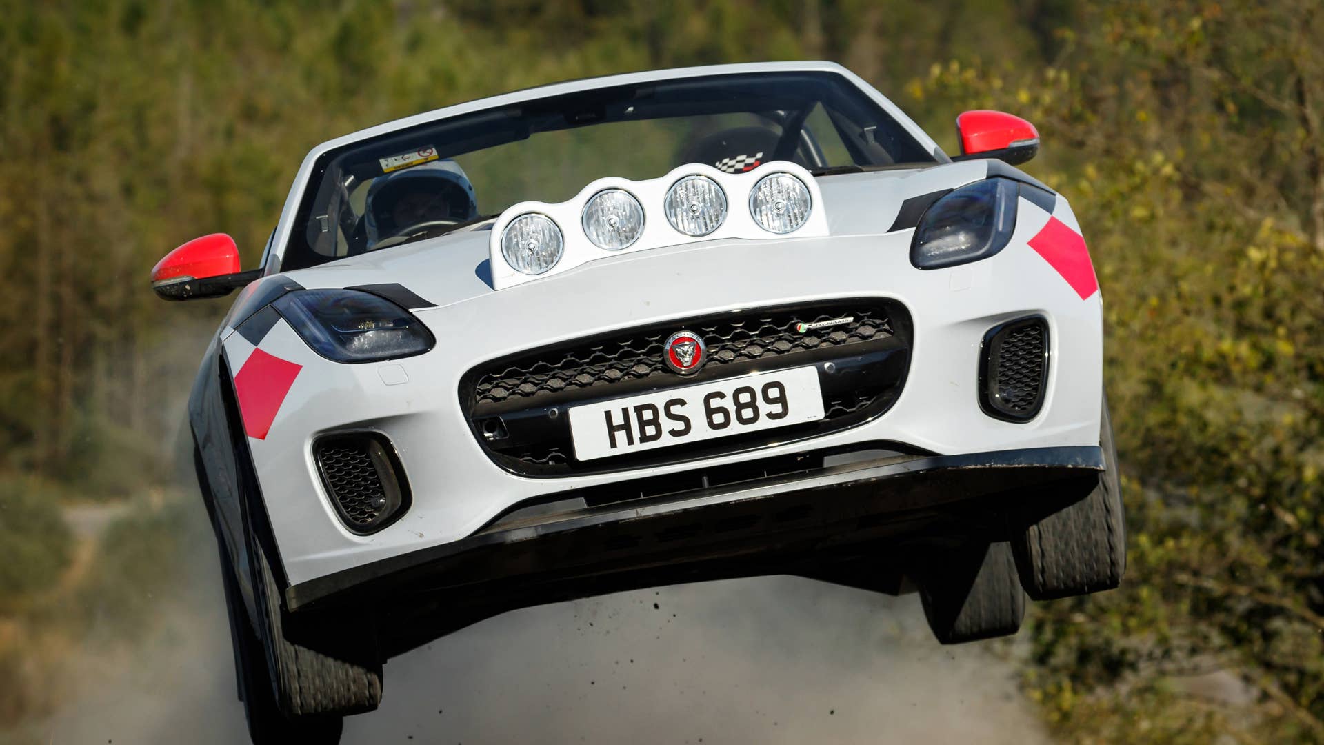 Jaguar F-Type rally car