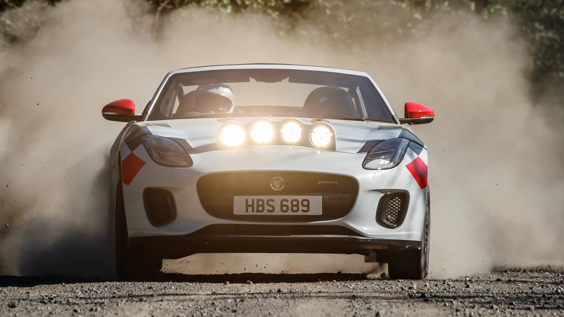 Jaguar F-Type rally car