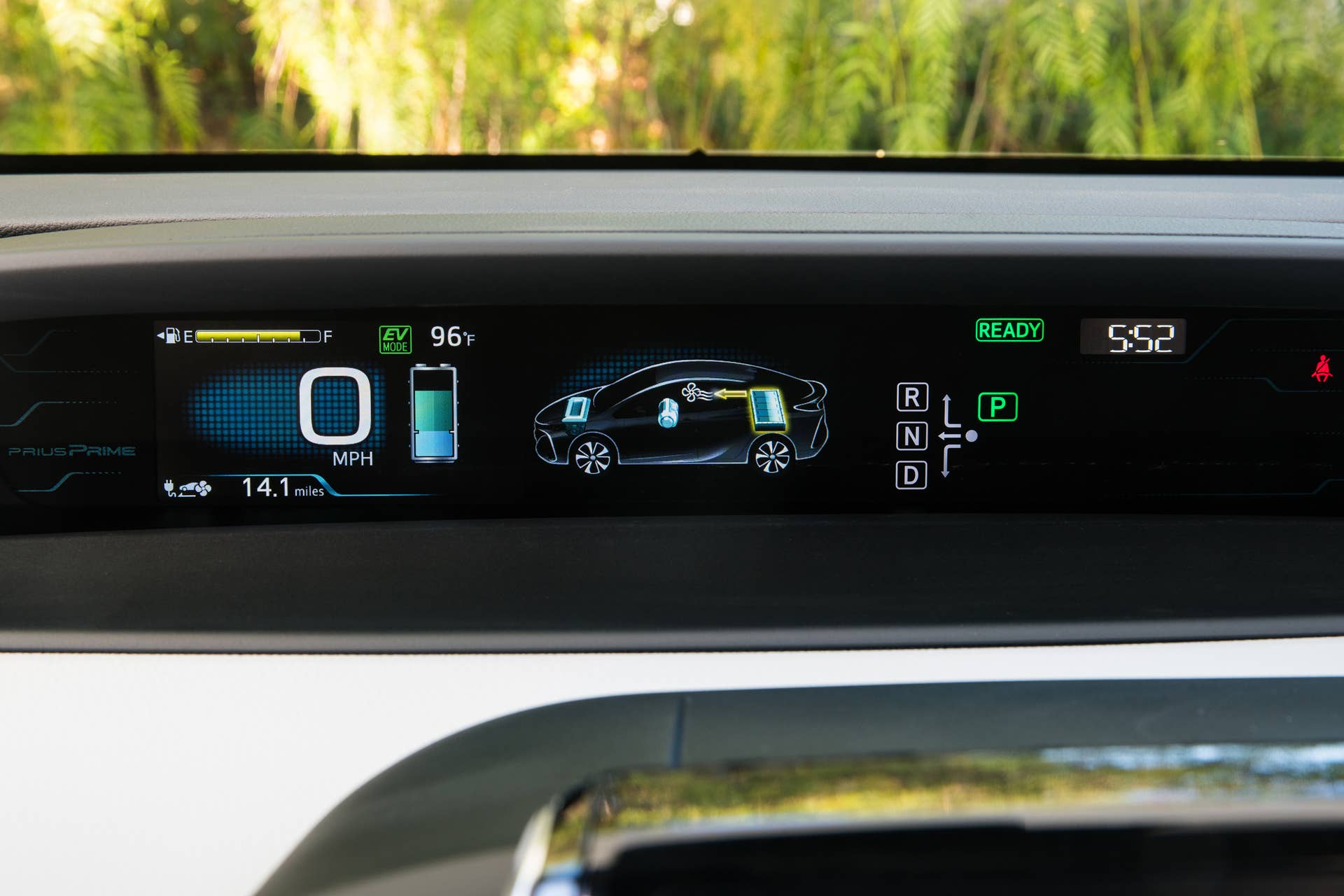 2017 Toyota Prius Prime Advanced info screen