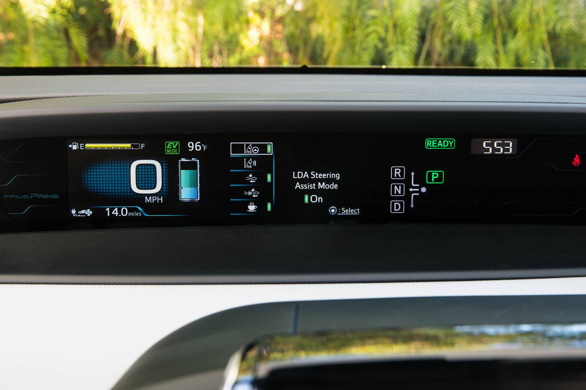 2017 Toyota Prius Prime Advanced info screen